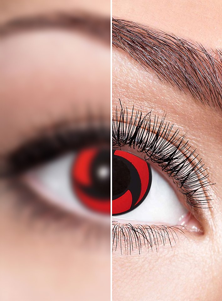 Itachi's Mangekyou Sharingan contactlens met sterkte