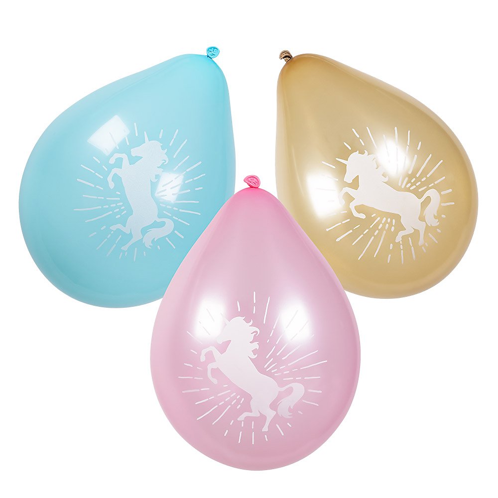 Unicorn balloons 6 pieces