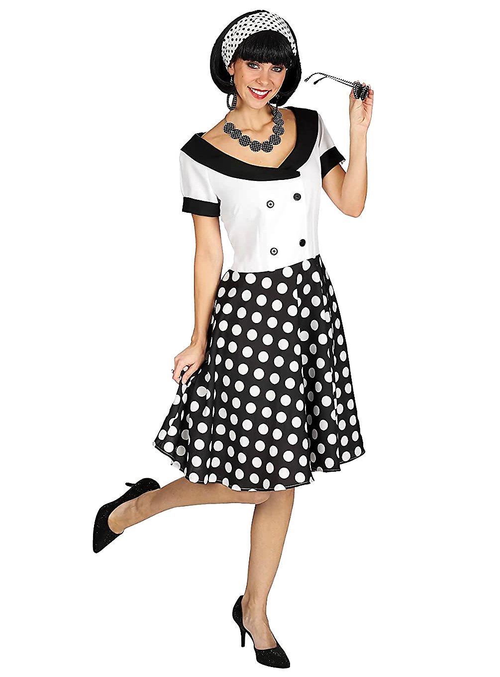 50er Jahre Polka Dot Kleid