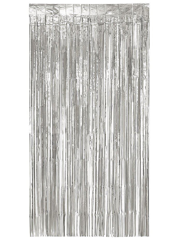 Rideau de porte argent métallique
