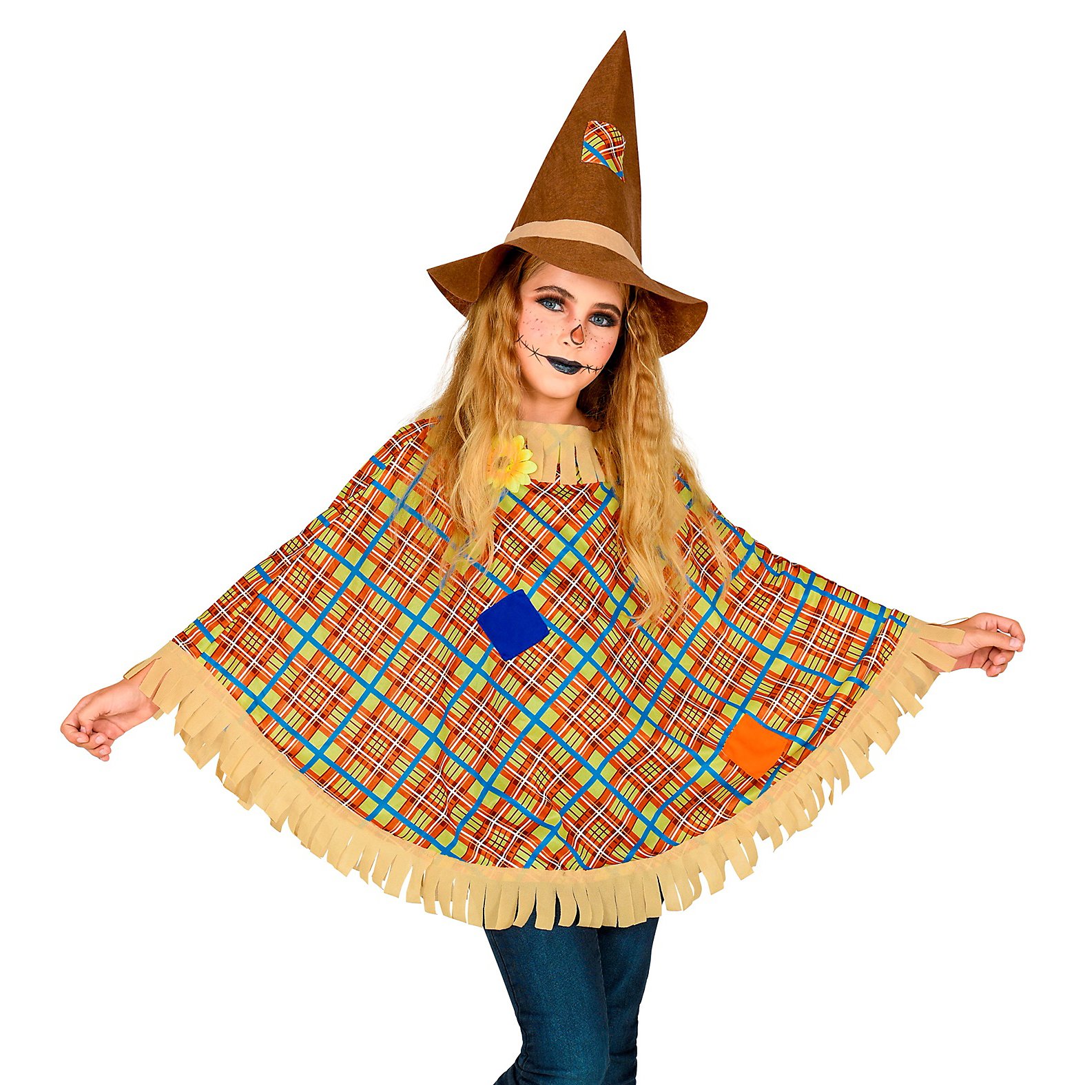 Poncho épouvantail pour enfants
