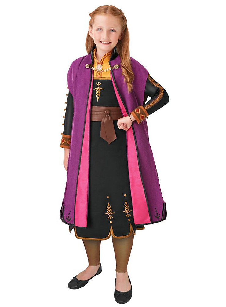 Die Eiskönigin 2 Anna Limited Edition Kostüm für Kinder | Halloween Kostüm für Mädchen | Größe: 128 | Farbe: Pink