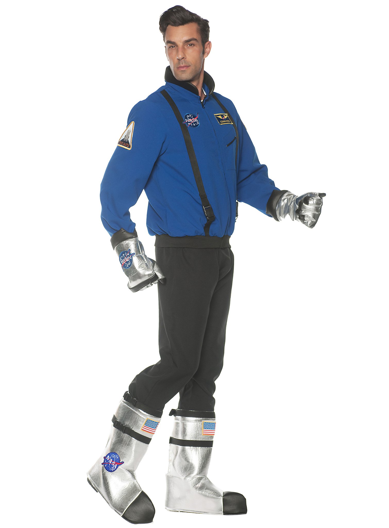 Astronaut Stiefelstulpen silber