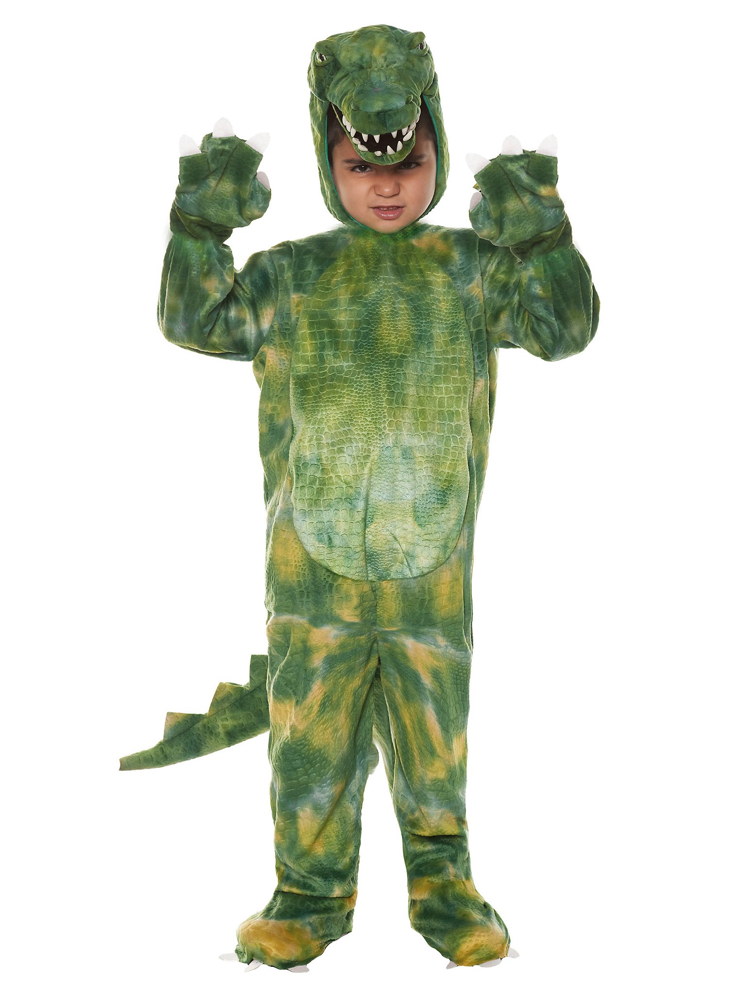 Alligator Kostüm für Kinder | Tierkostüm für Kinder | Größe: 104-122 | Farbe: Grün