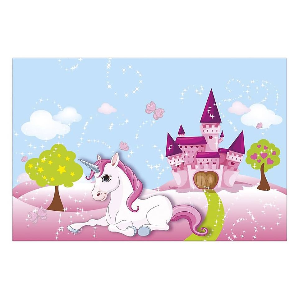 Unicorn party table cloth