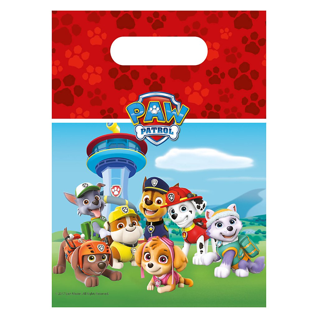 Paw Patrol party bags 6 pieces