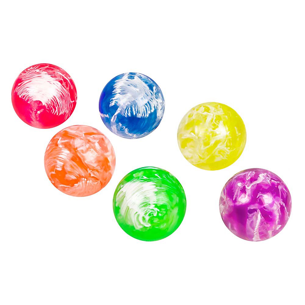 Flummis in verschiedenen Farben, 6 Stück