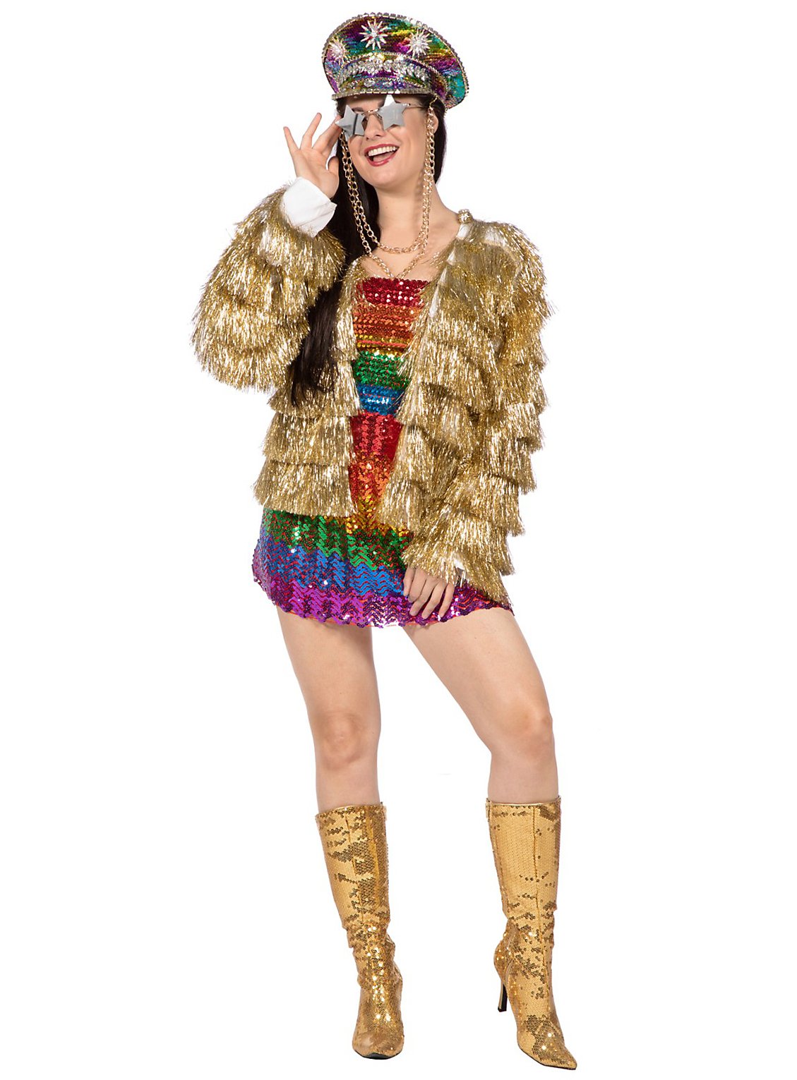 Glitter festivaljasje goud