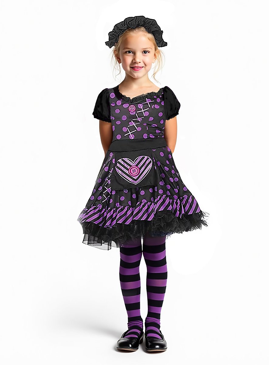 Déguisement de poupée de chiffon sombre pour les jeunes