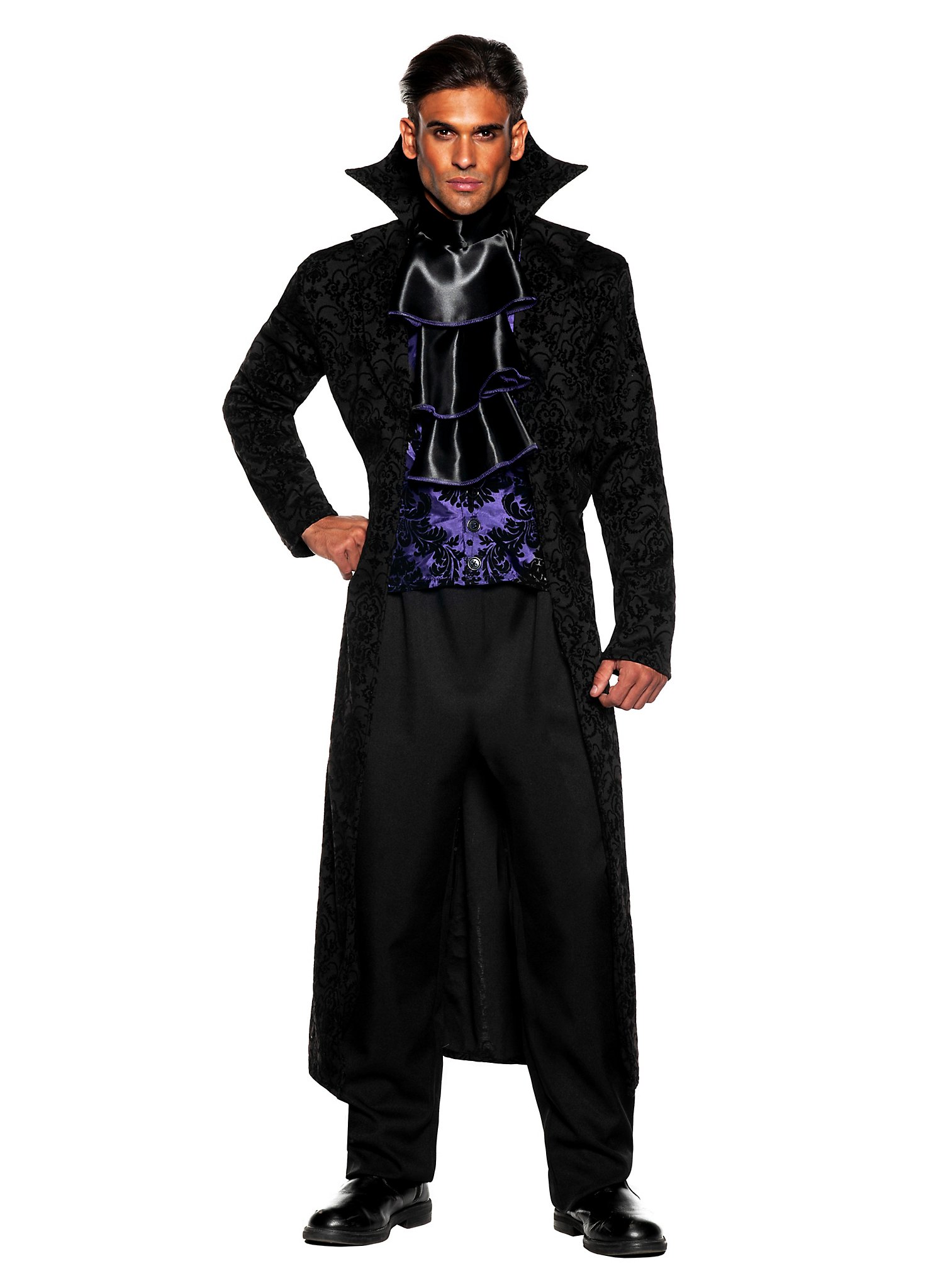 Dunkler Lord Kostüm | Vampirkostüm für Männer | Größe: M-L | Farbe: Schwarz
