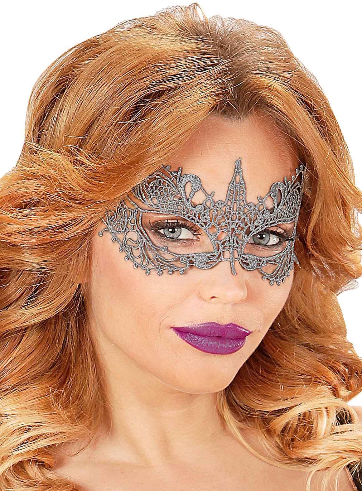 Lace mask gray