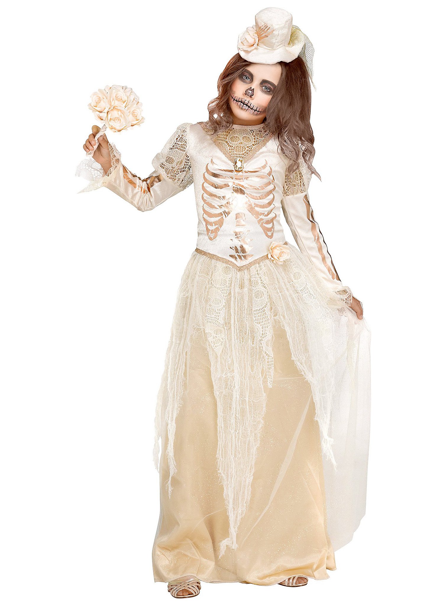 Victorian ghost lady costume for girls