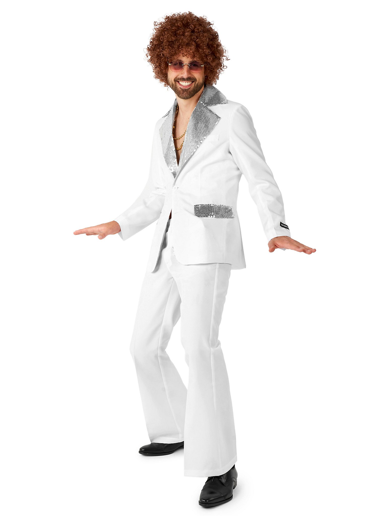 SuitMeister Disco Suit blanc costume de fête