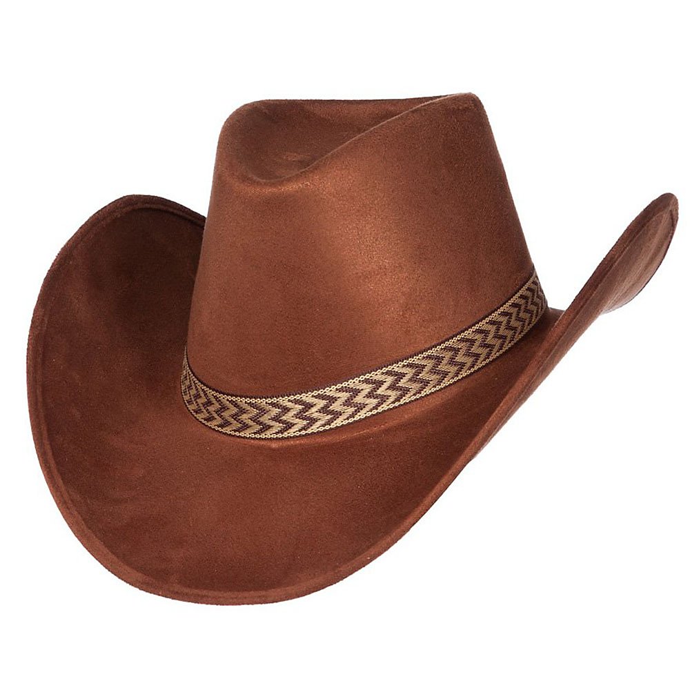 Cappello da cowboy rosso-marrone