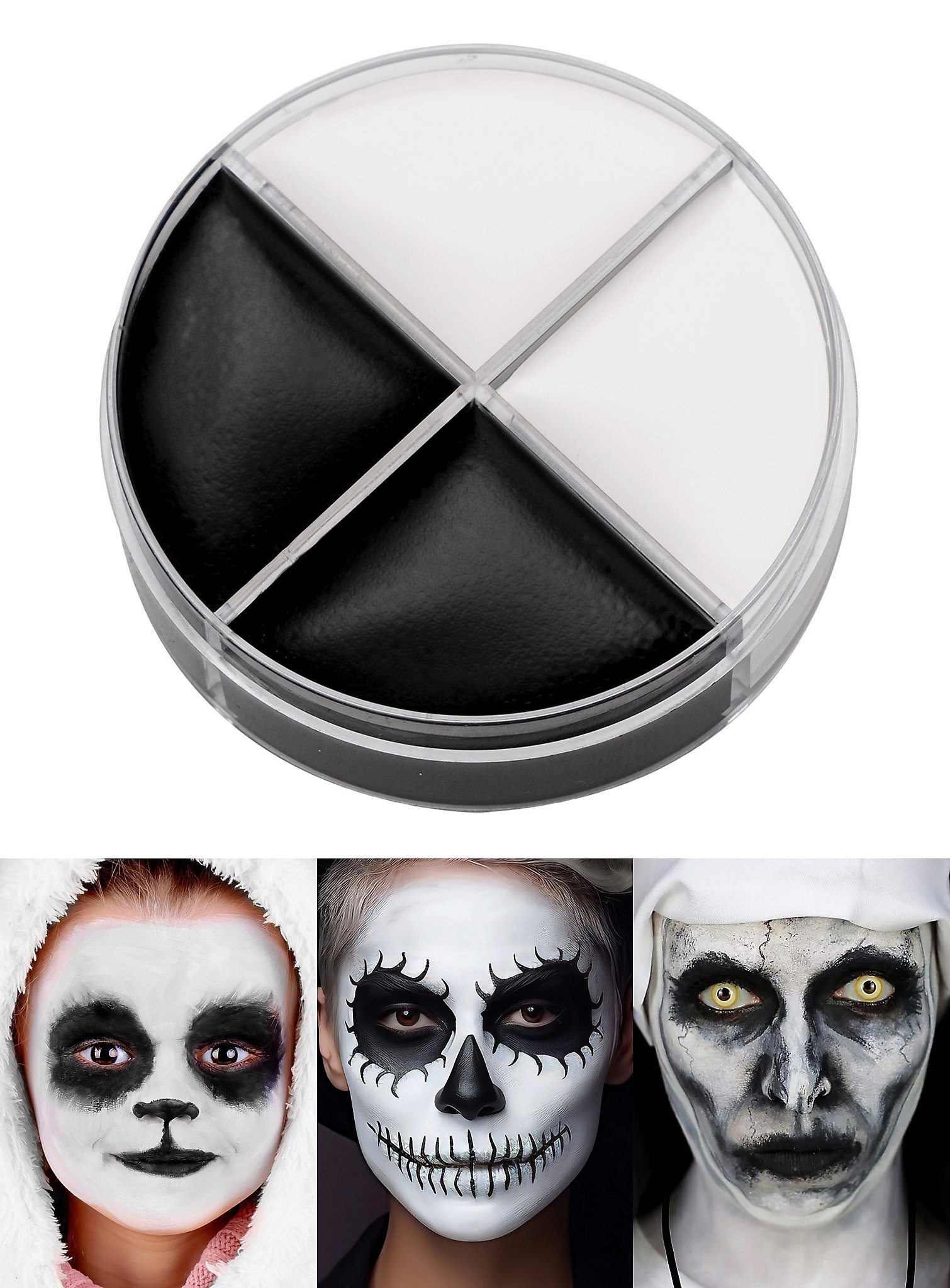 Cream makeup black and white 15 ml makeup jar