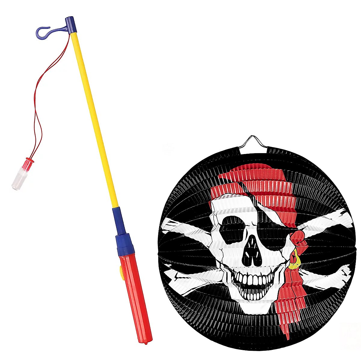 Lanterna pirata di Halloween con bastone per lanterne