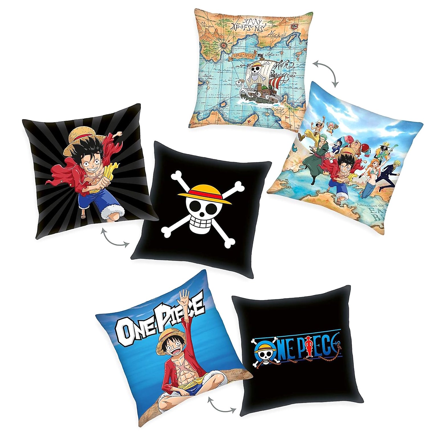 One Piece - Pack de 3 coussins