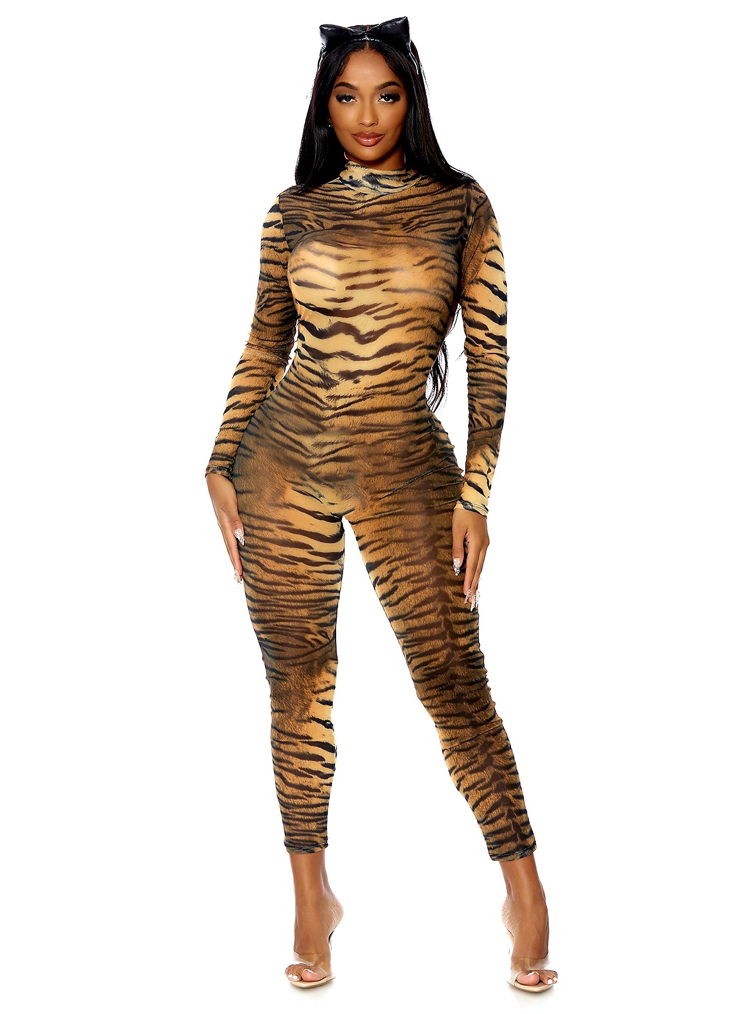 Sexy Tiger Catsuit Kostuum