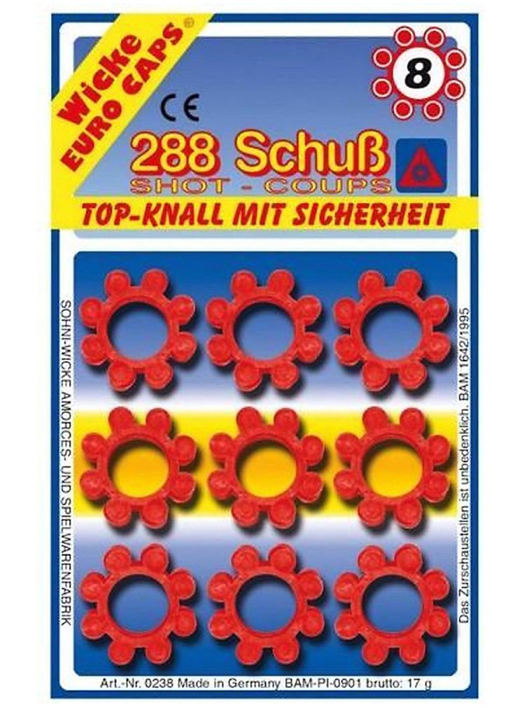 Munizioni da 8 colpi per pistole giocattolo, 36 anelli