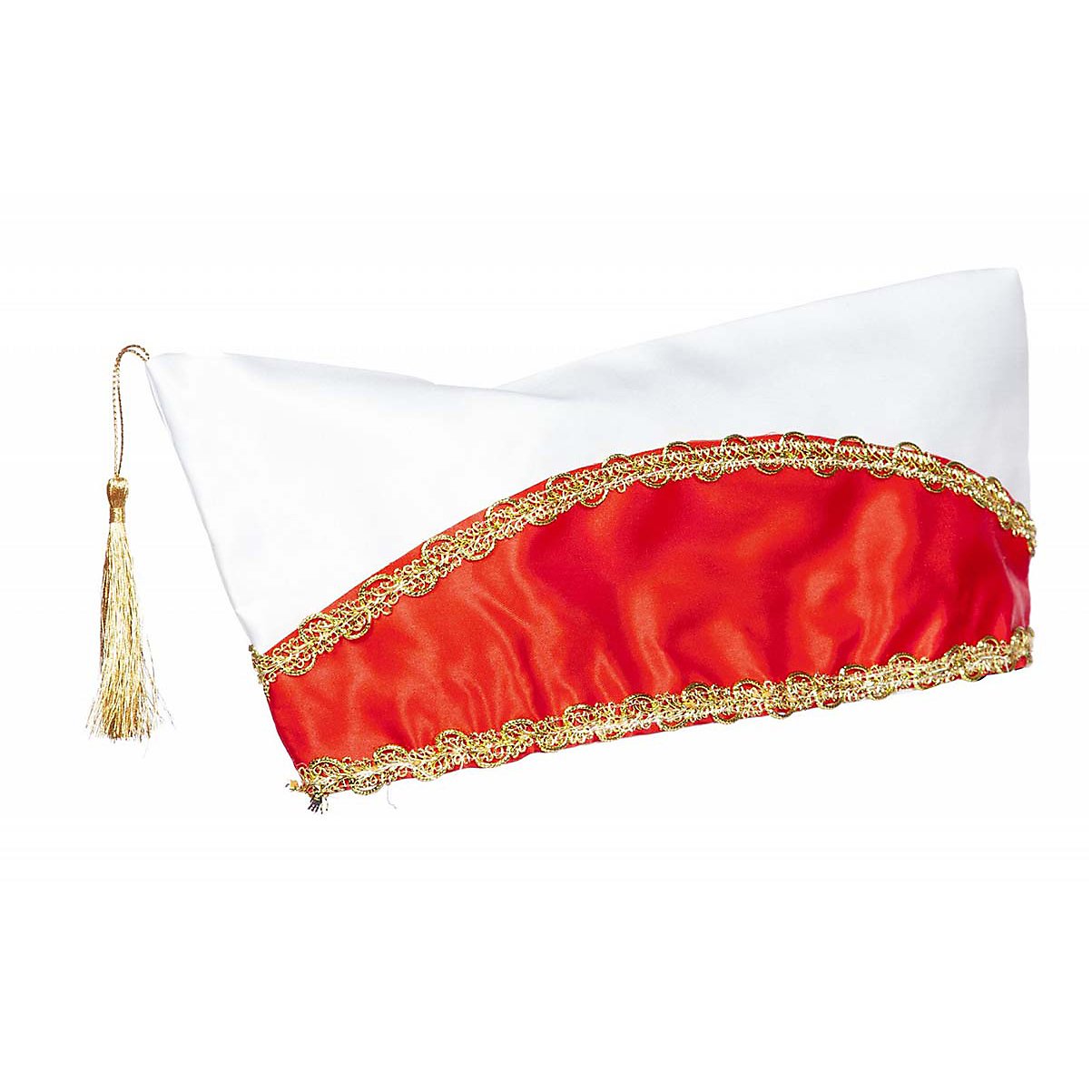 Cappello da matto rosso e bianco