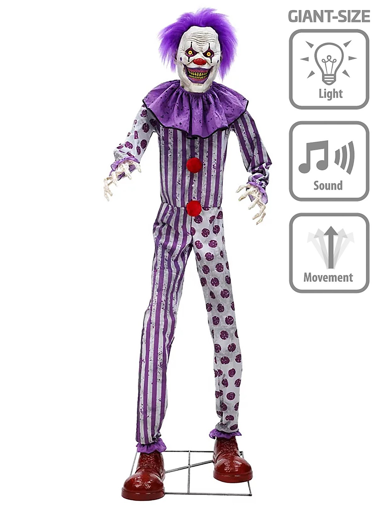 Giant Horror Clown - Halloween Decoration With Sound And Animation