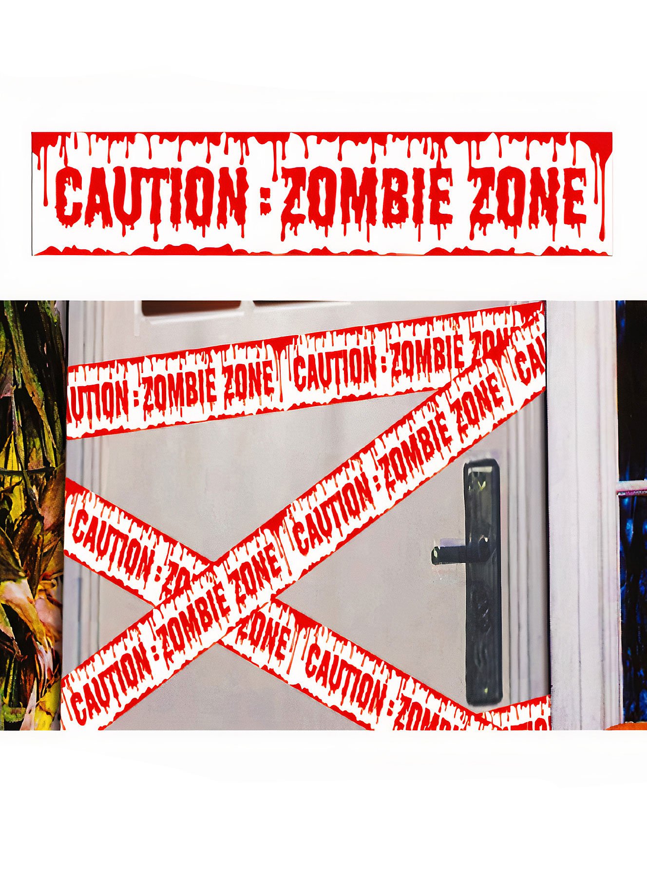 Cinta de Precaución "Caution: Zombie Zone"
