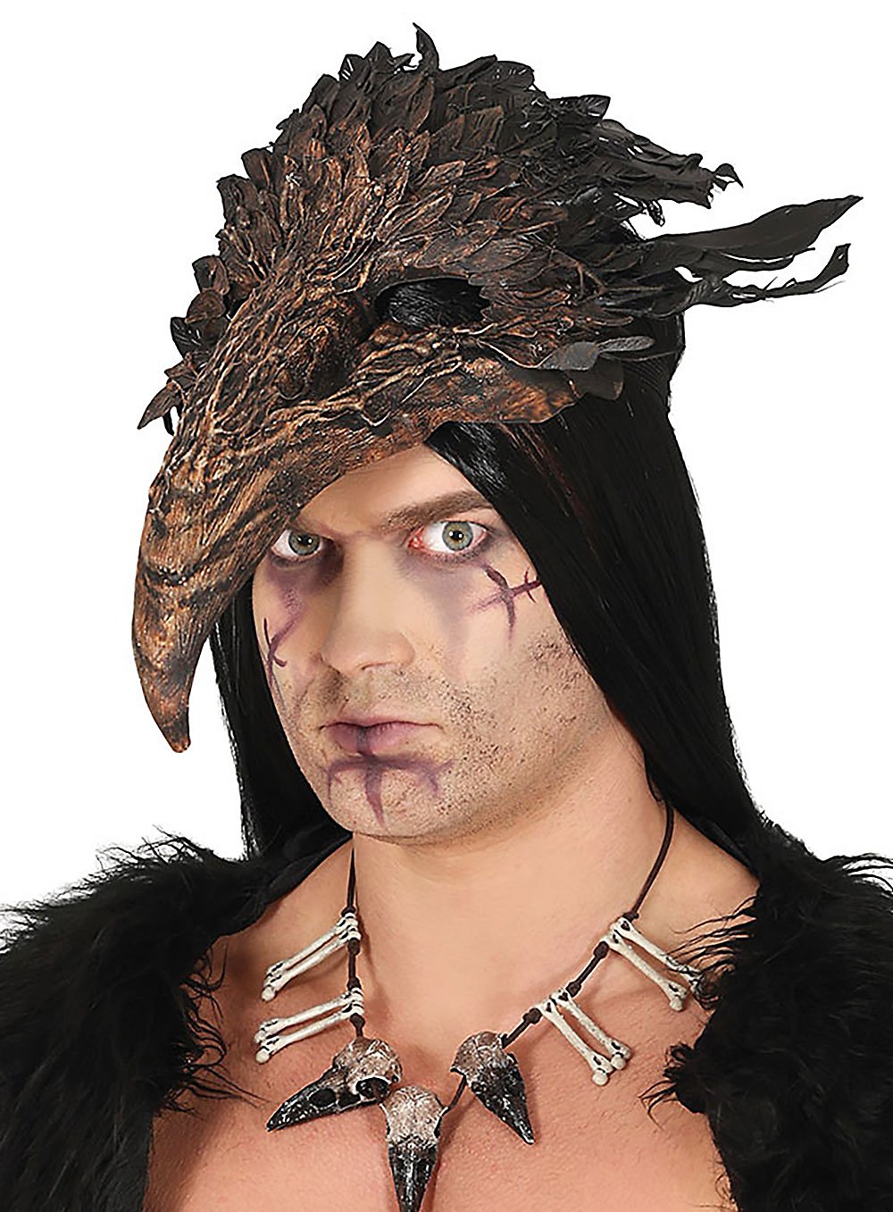 Demi-masque d'oiseau de l'enfer
