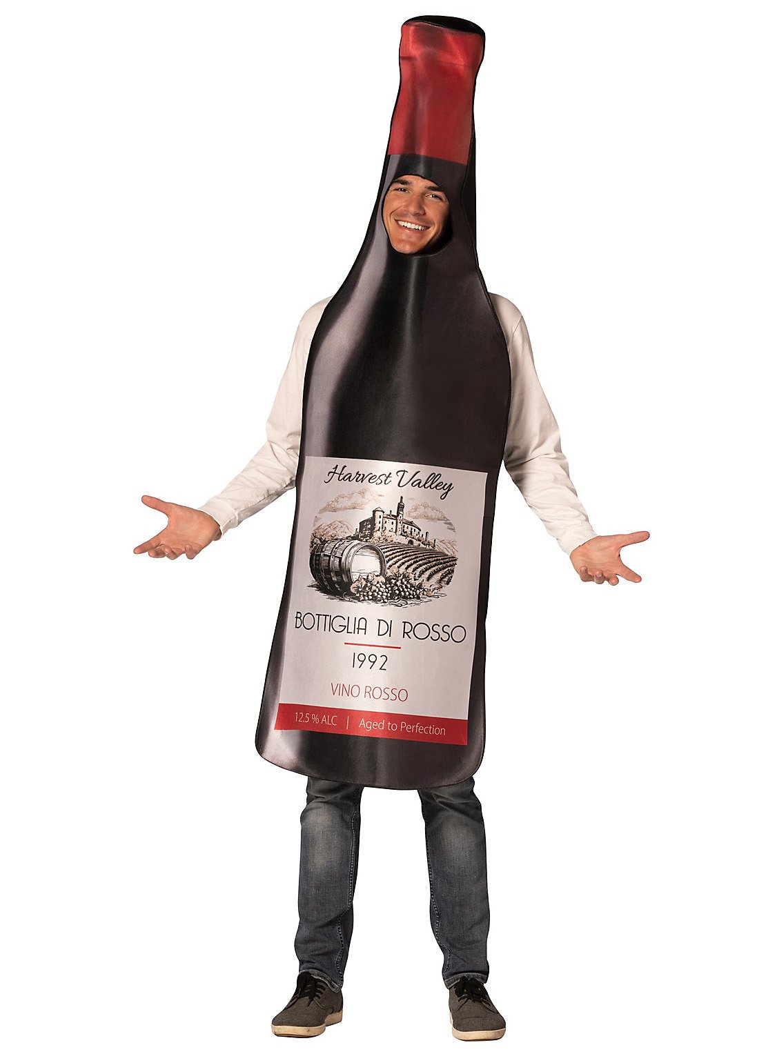 Costume da bottiglia di vino