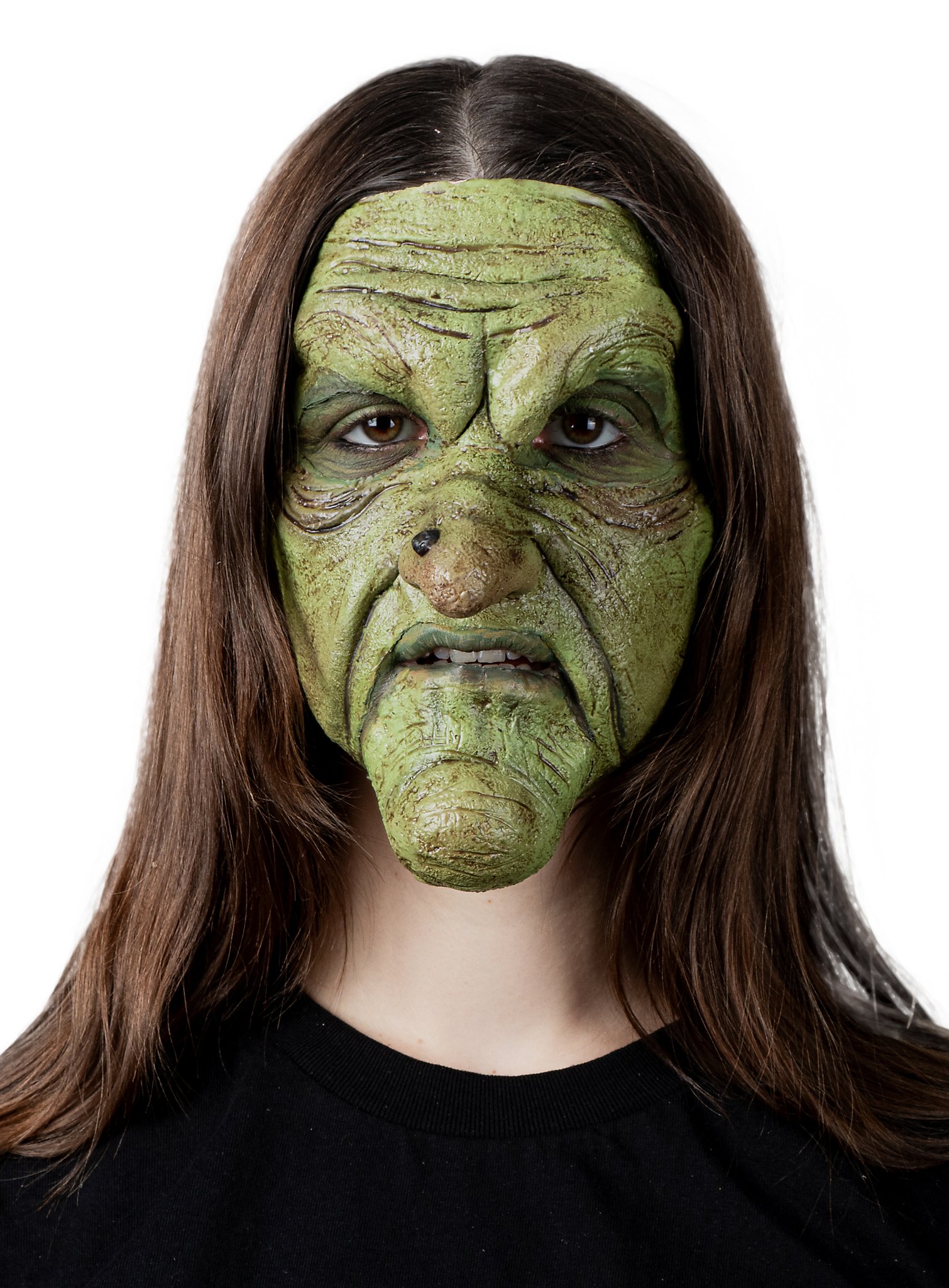 Masque de Sorcière Verte à coller