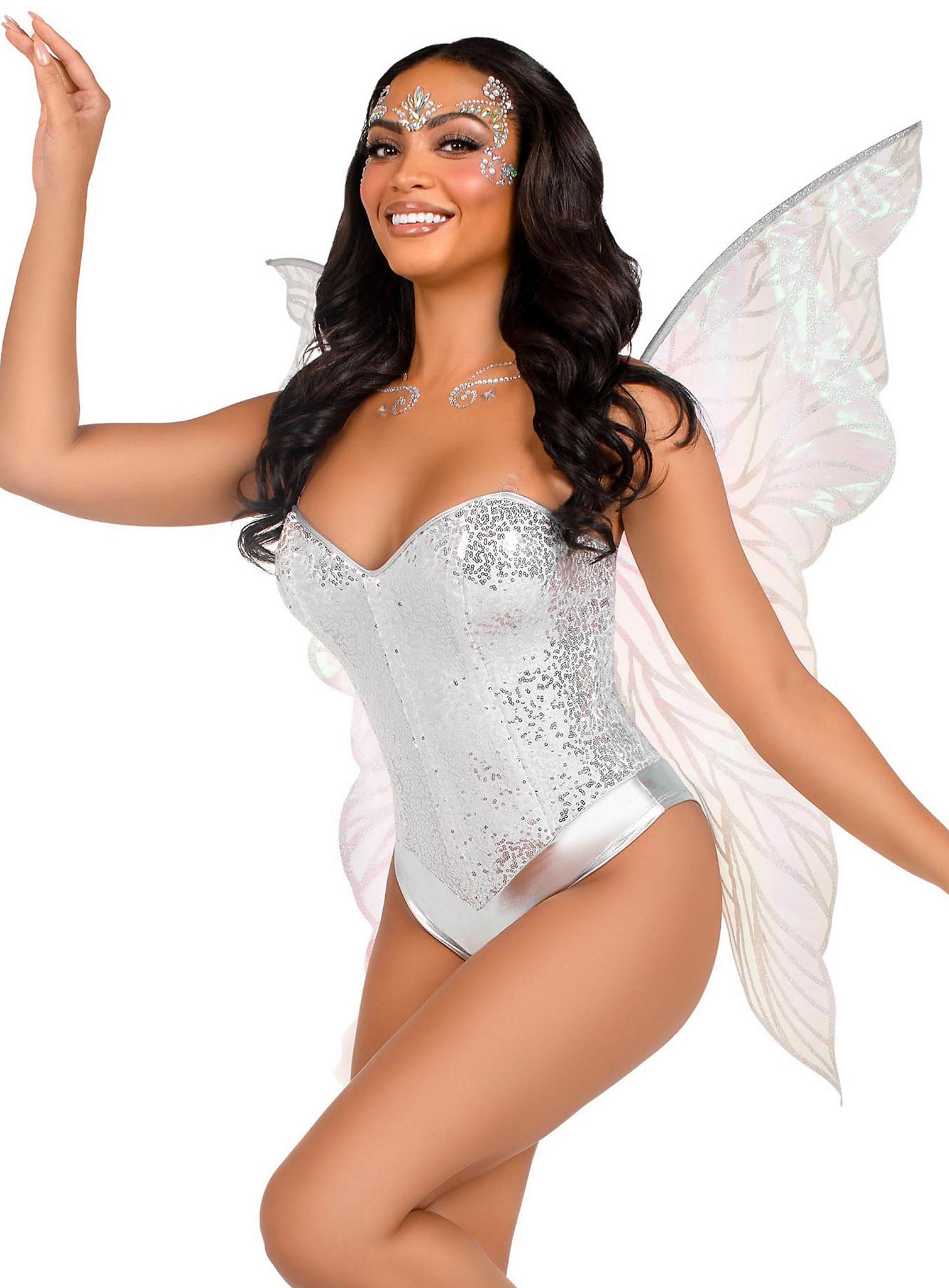 Ailes de fée blanches sans épaules