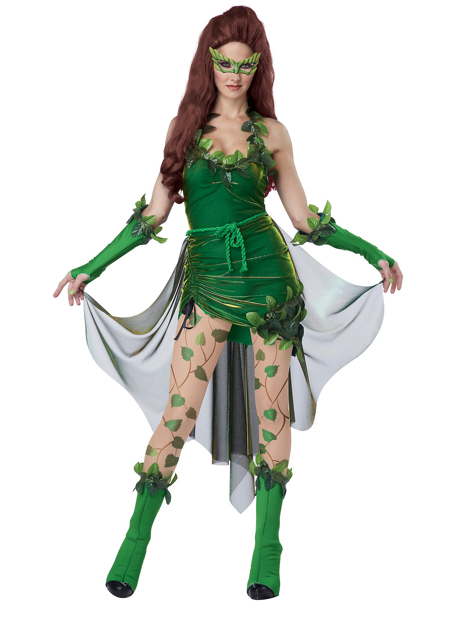 Poison Ivy Comic-Kostüm | Superhelden Kostüm für Damen | Größe: XL | Farbe: Grün