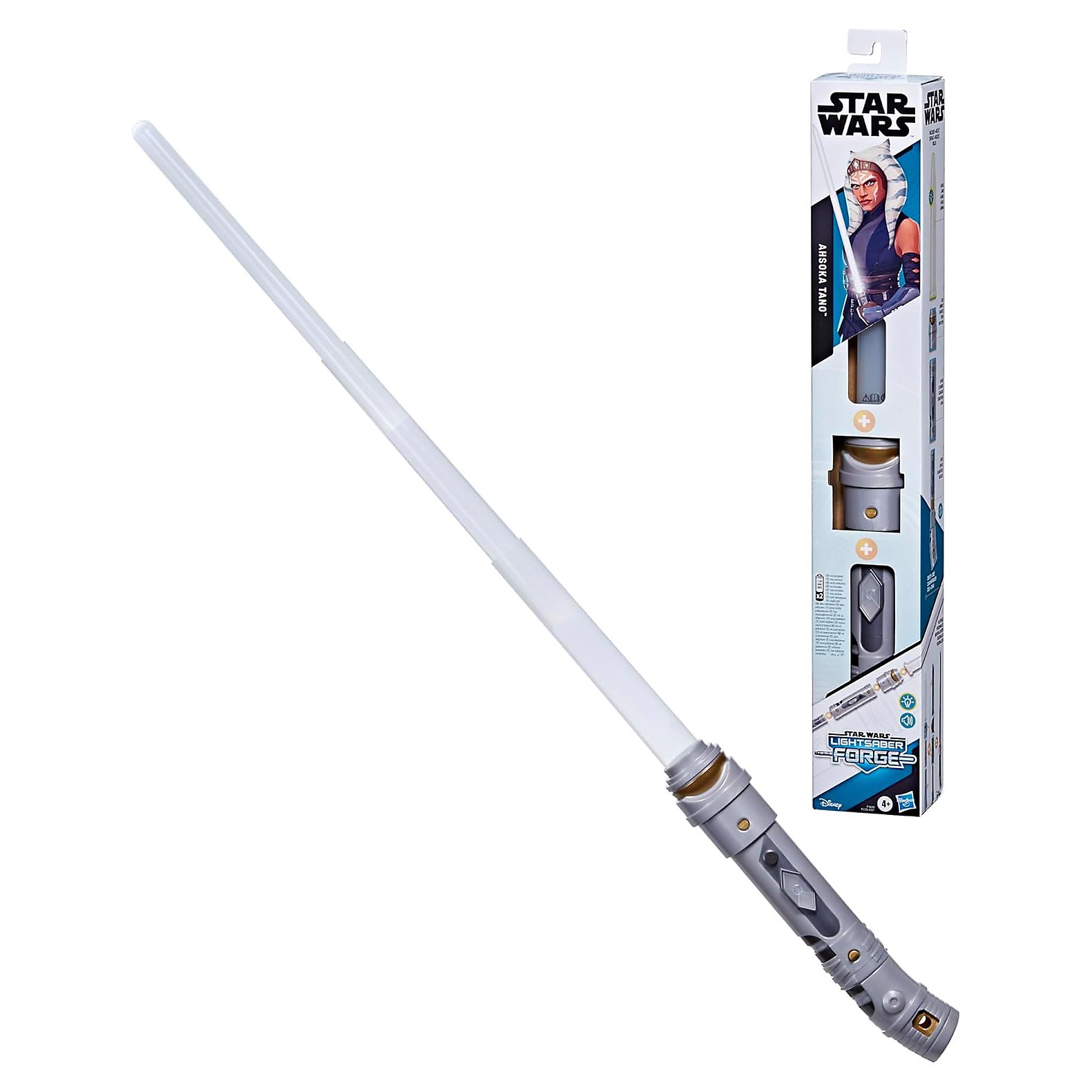 Star Wars Lightsaber Forge Ahsoka Tano Sable De Luz Blanco Extensible