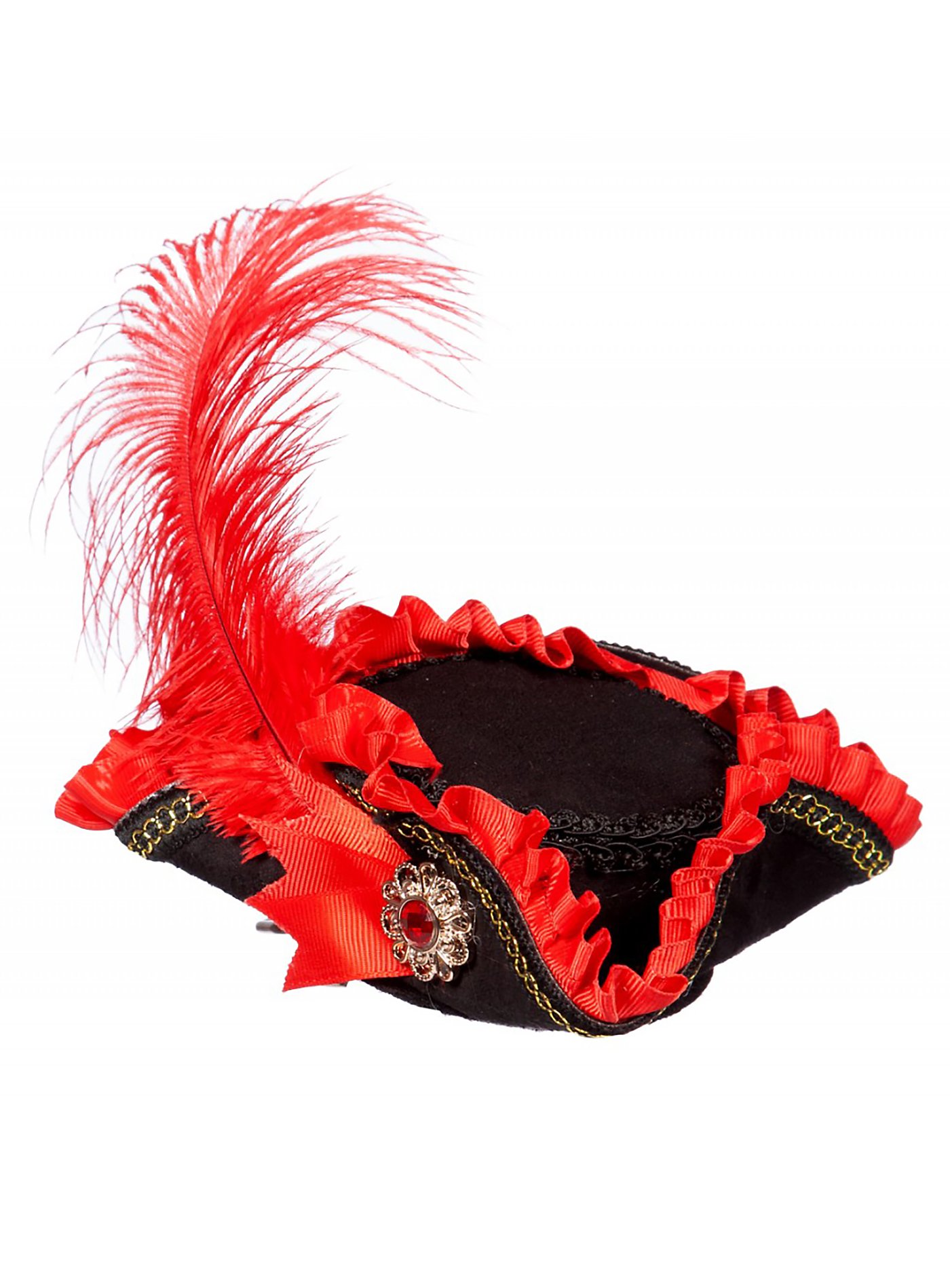 Mini tricorno rosso