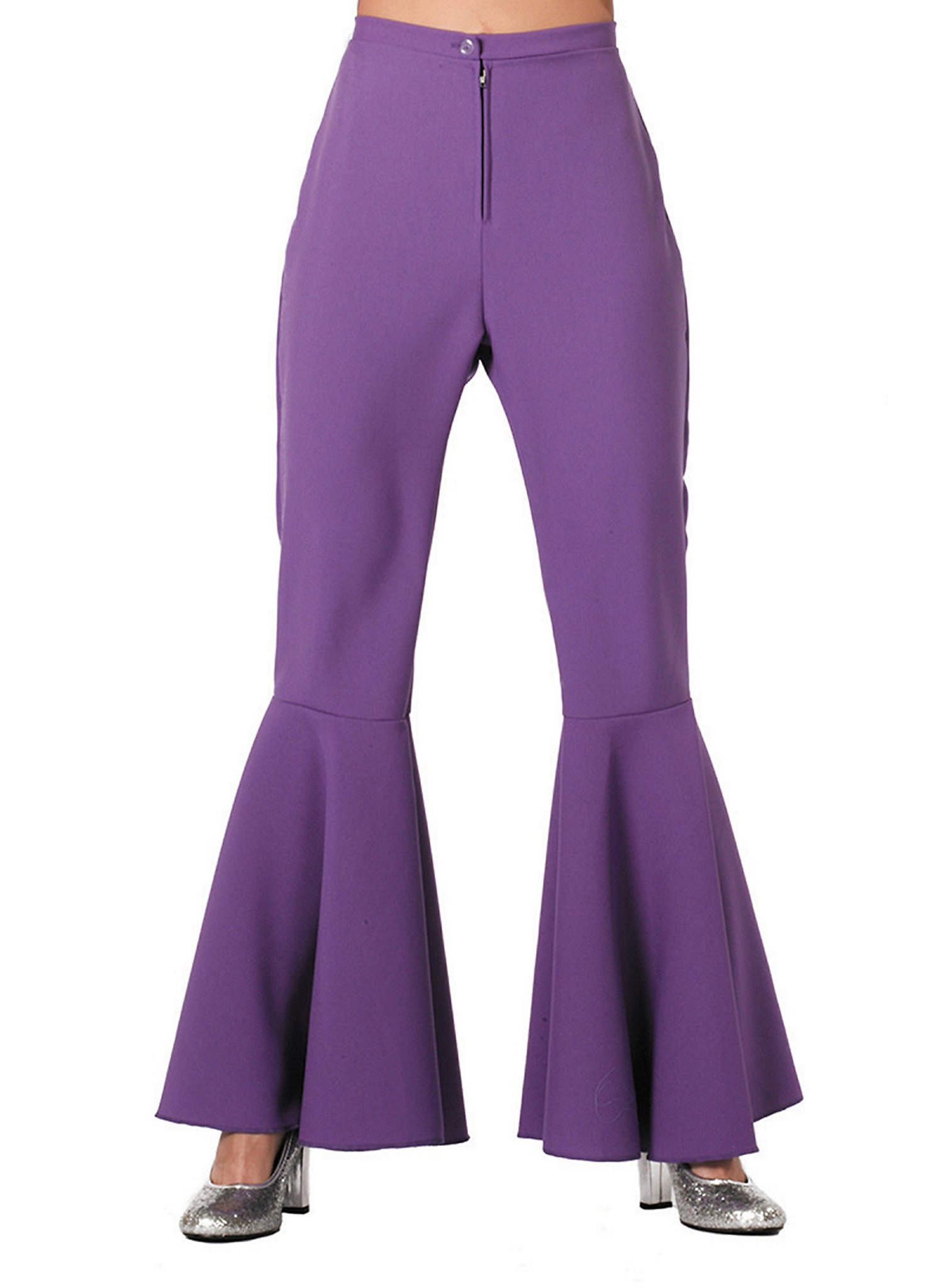 Pantalon disco pour femme violet