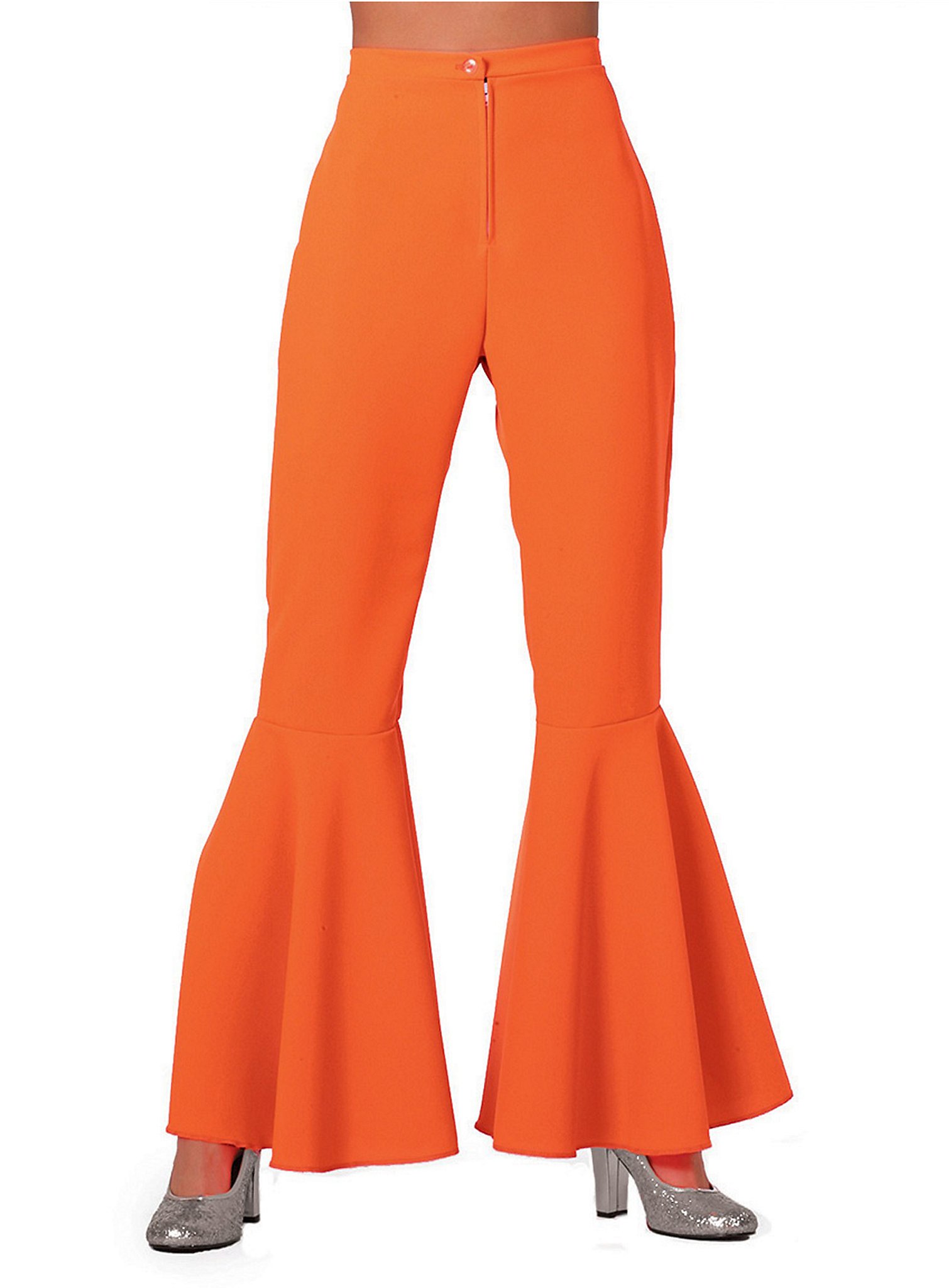 Pantalon disco pour femme orange