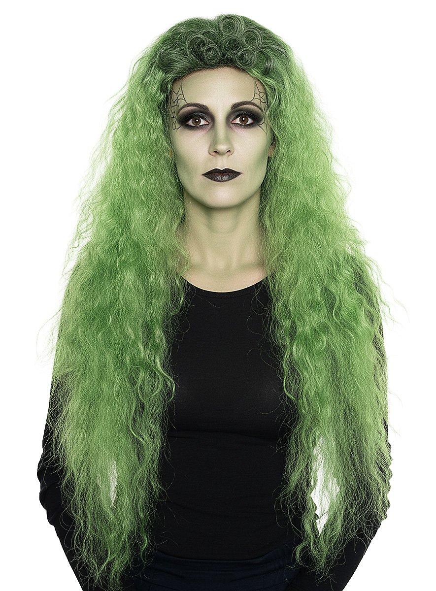 Peluca con melena verde salvaje