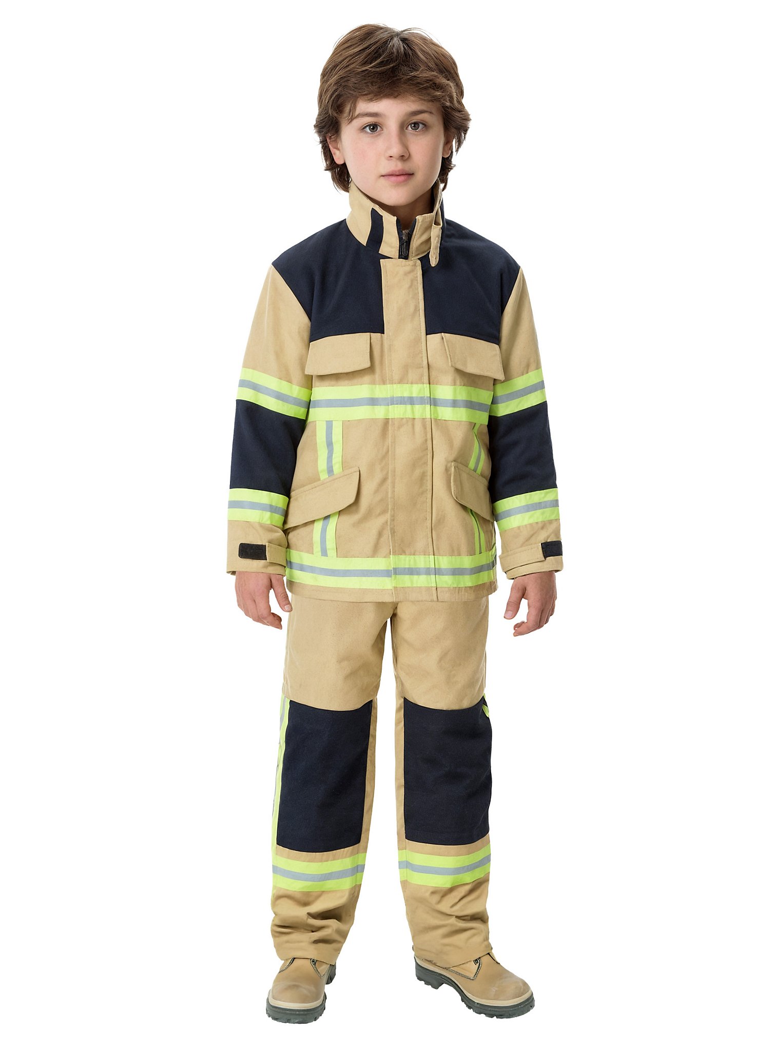 Firefighter Costume for Kids, sand-colored