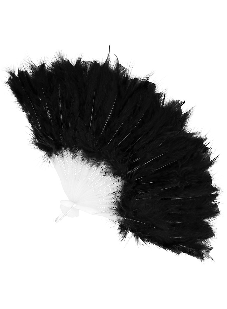 Federfächer schwarz
