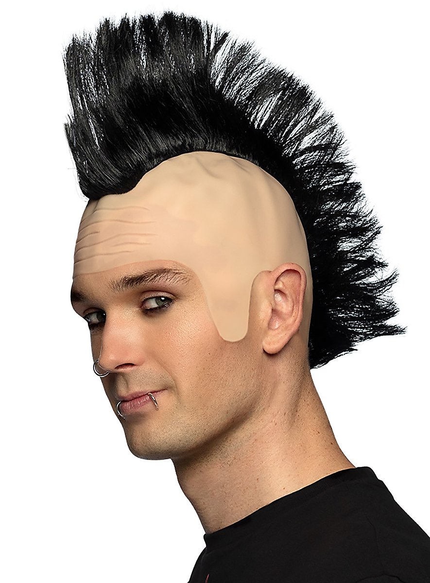Parrucca con cresta nera