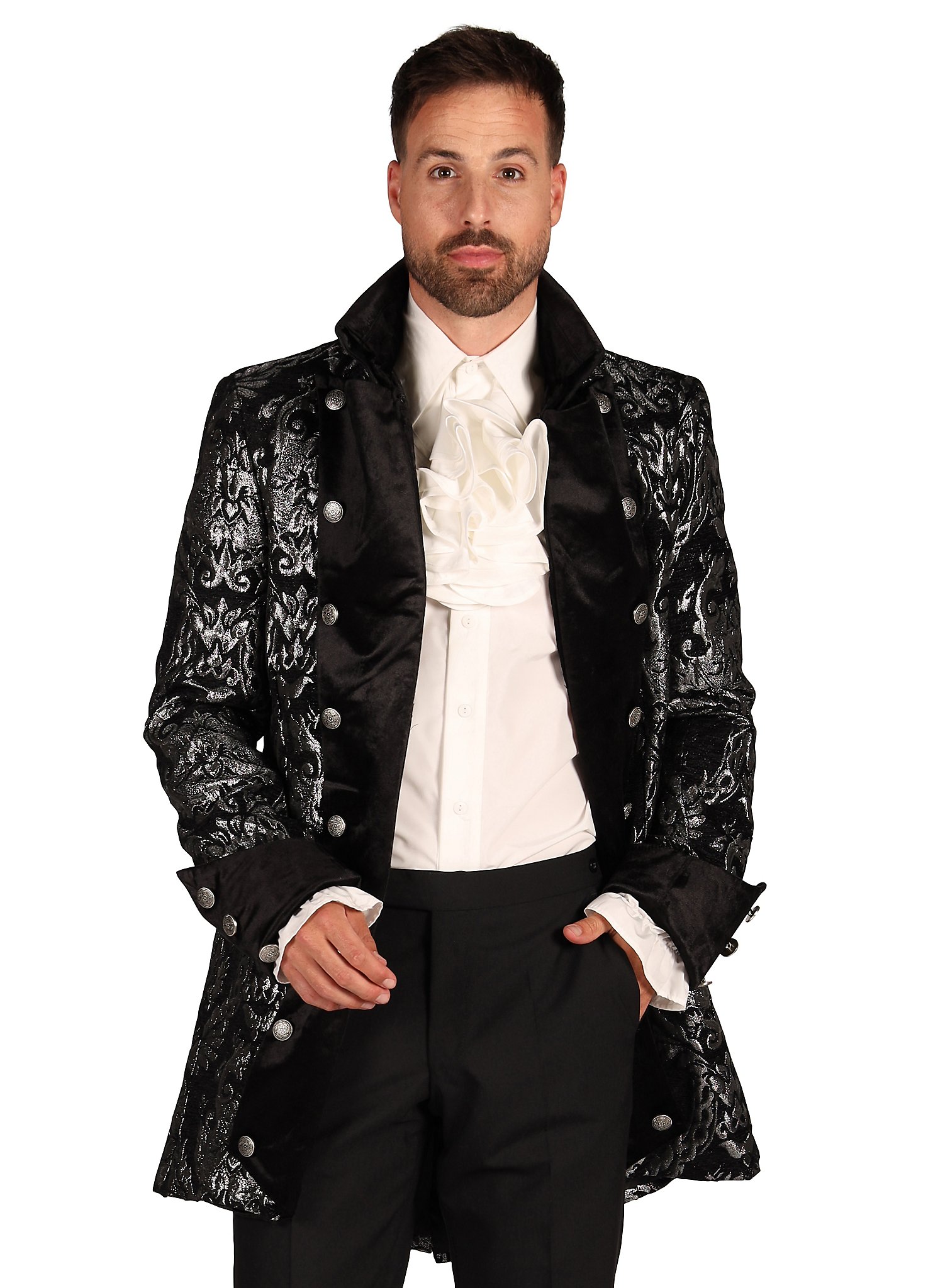 Levita de caballero color plata