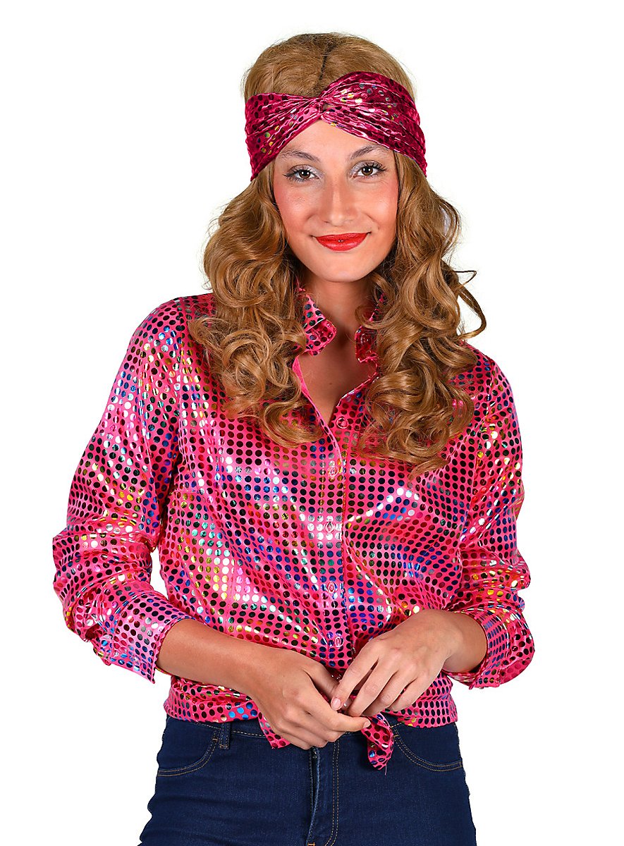 Disco blouse roze