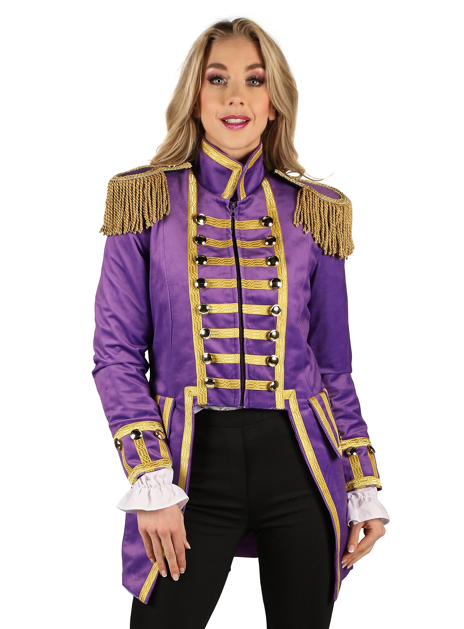 Chaqueta de protección para señora púrpura-oro