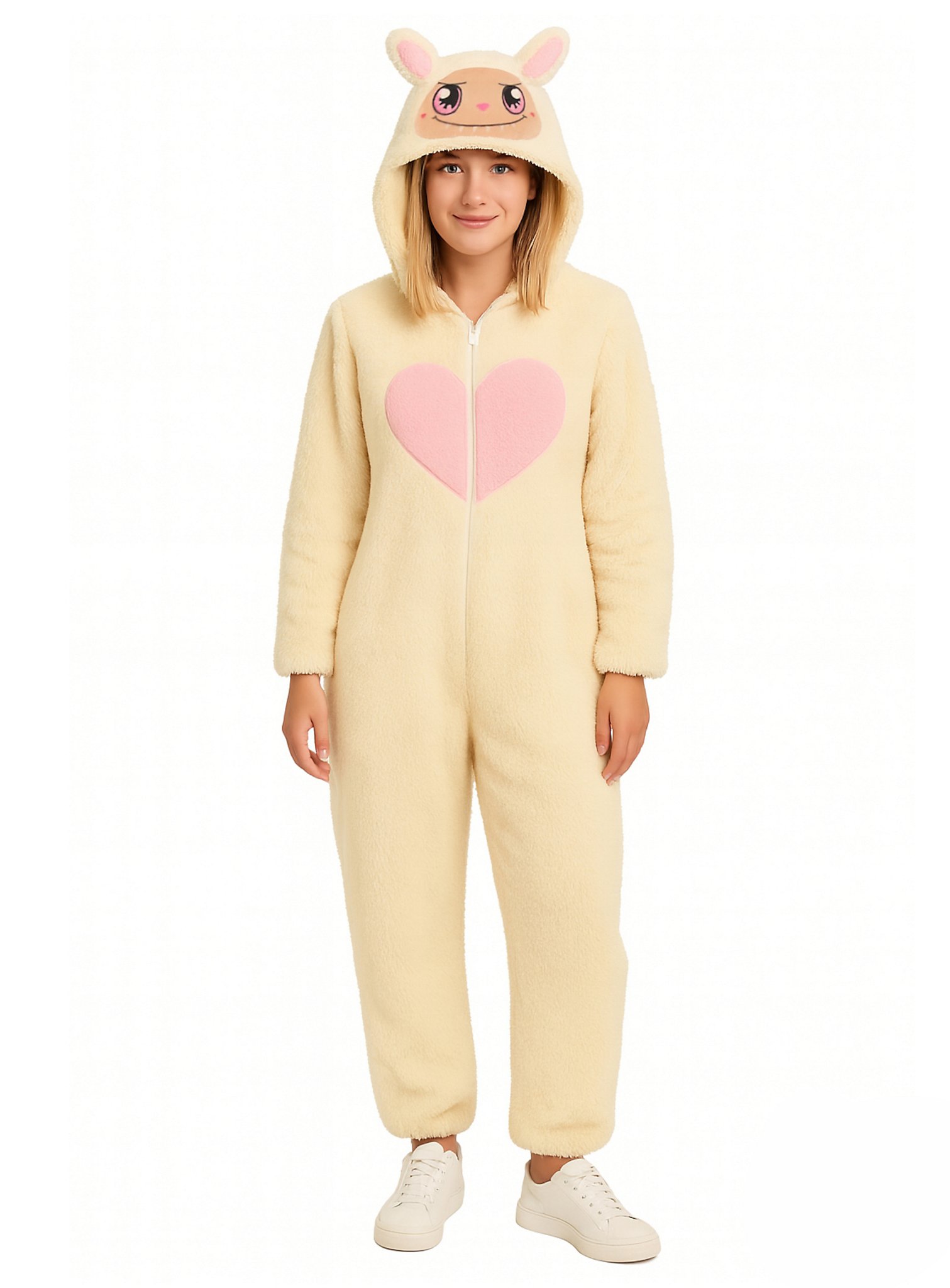 Déguisement Lafufu cœur pour adulte beige