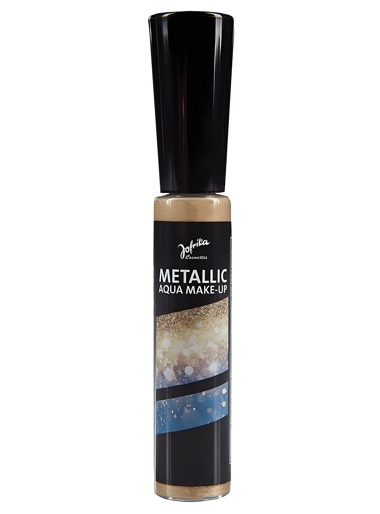 Maquillage pailleté métallique doré