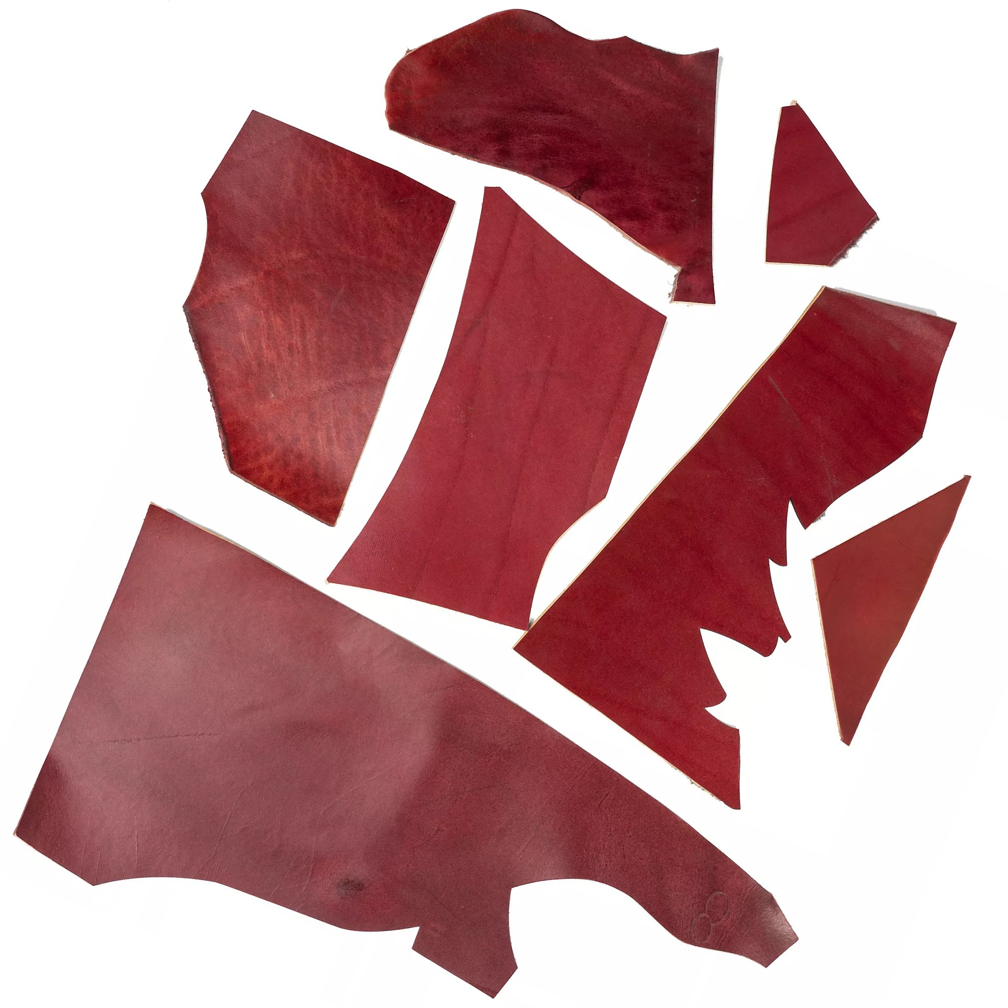 Scampoli di pelle per armature - rosso