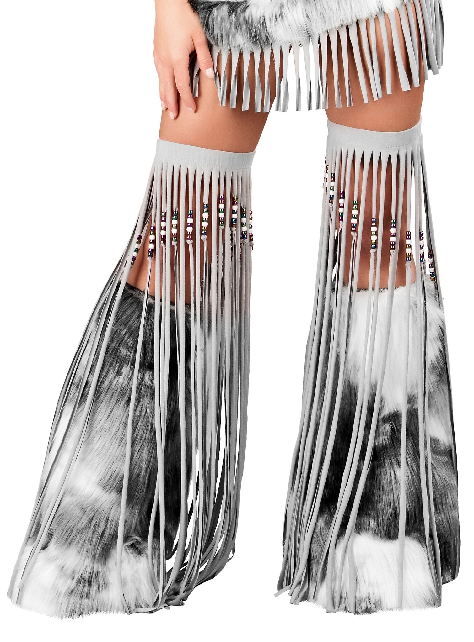 Legwarmer de renard argenté