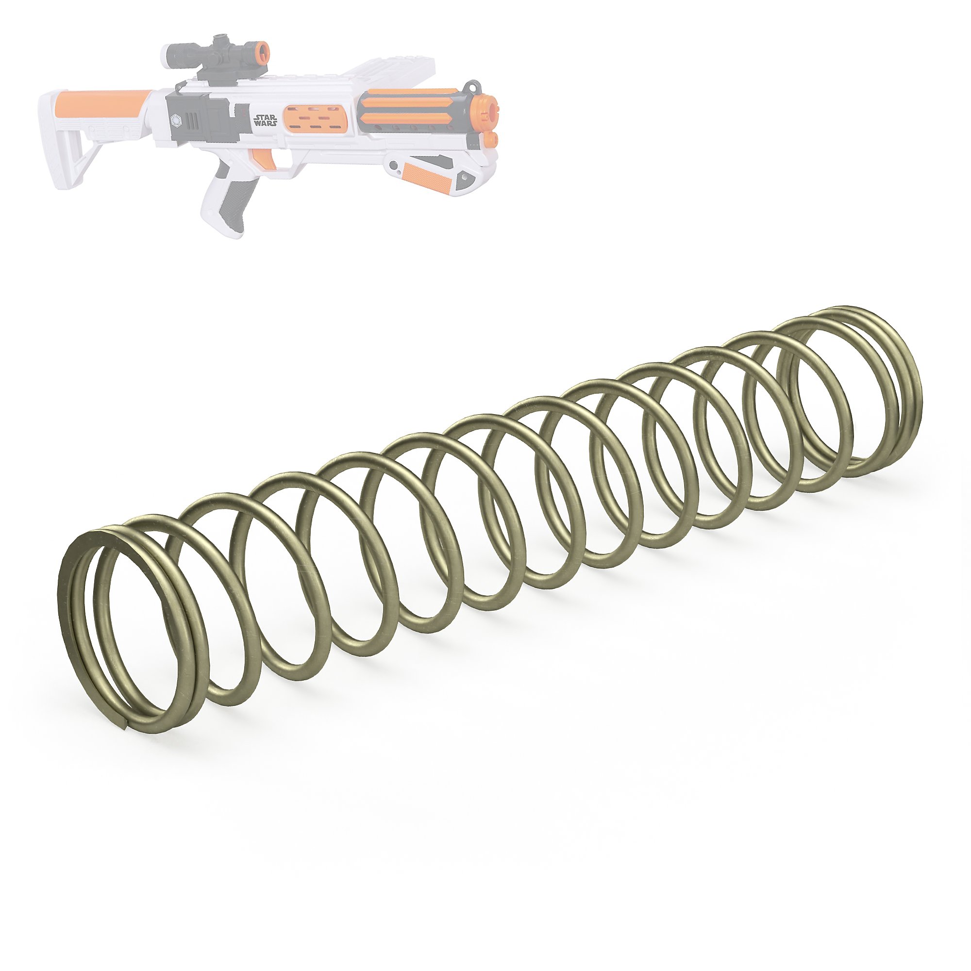 Blasterparts - Tuning Spring compatible with Nerf Star Wars The Force Awakens Stormtrooper First Order Deluxe Blaster