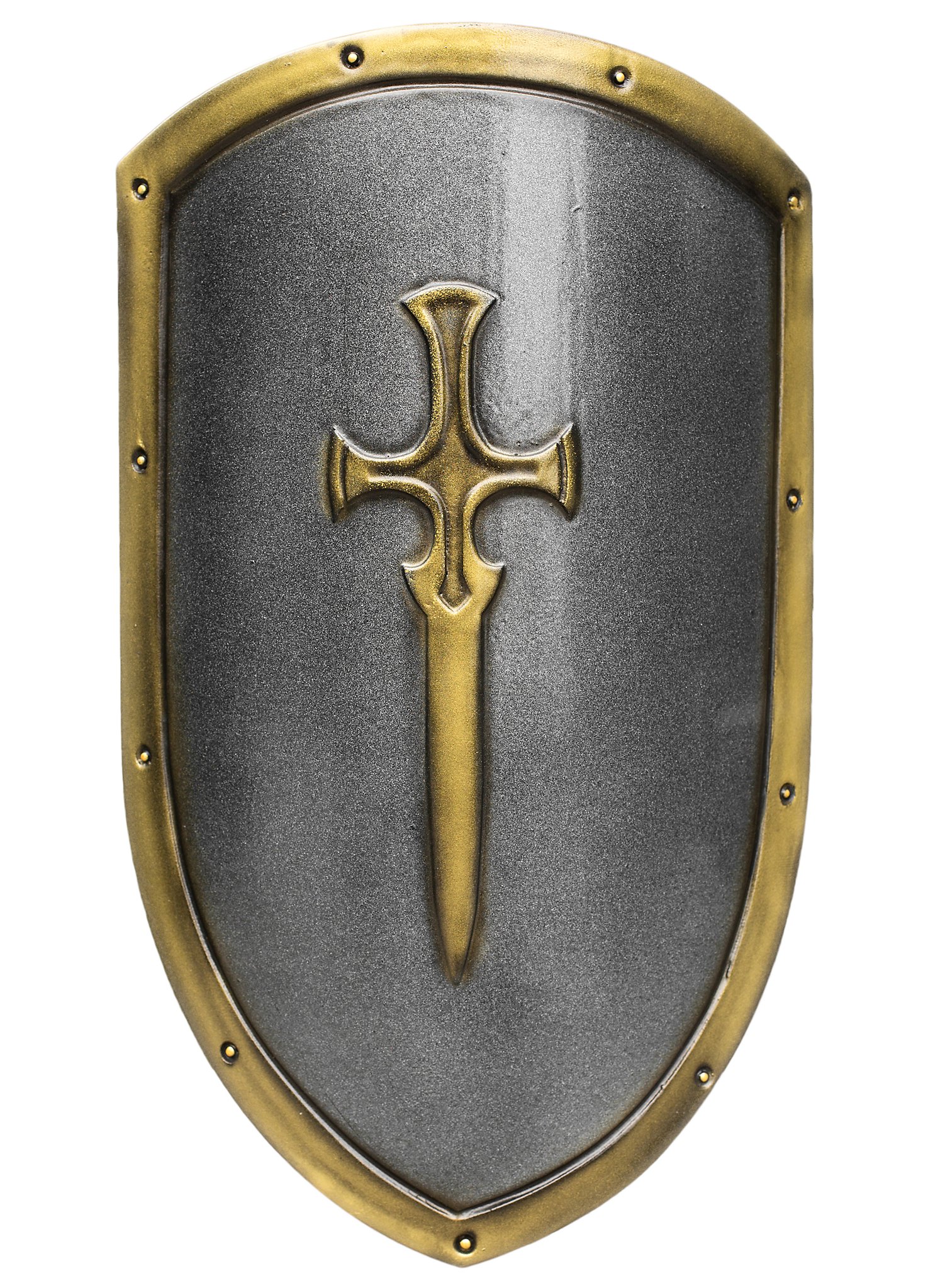 Einsteiger Schild Stahl/Gold (60x36cm)