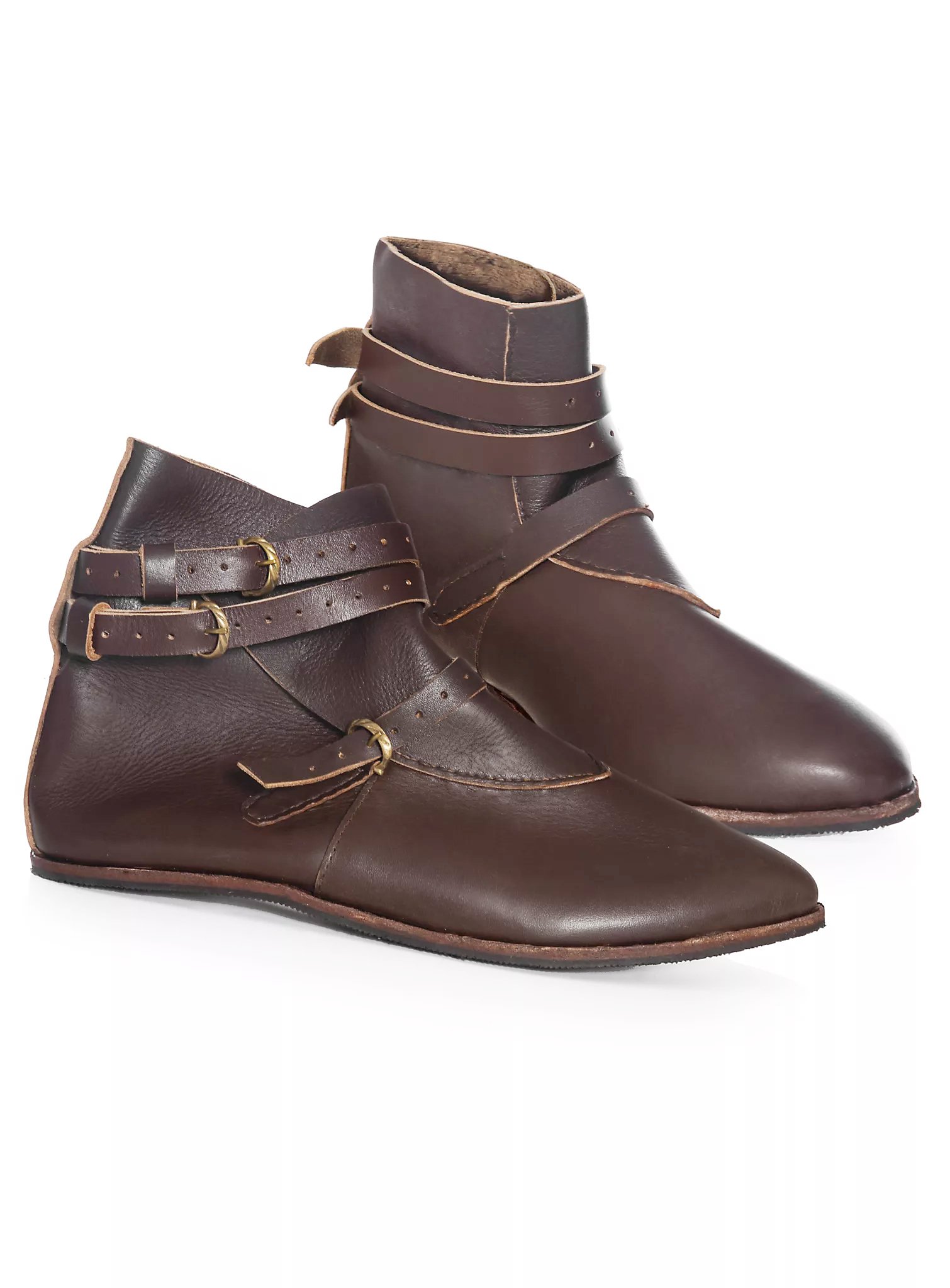 Mittelalter Schuhe mit 3 Schnallen - Thielemann