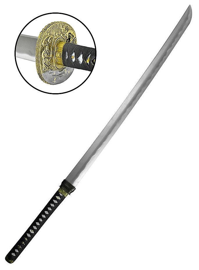 Katana - Musashi mit Stichblatt Samurai Polsterwaffe